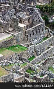 walls and ancient houses to Machu Picchu