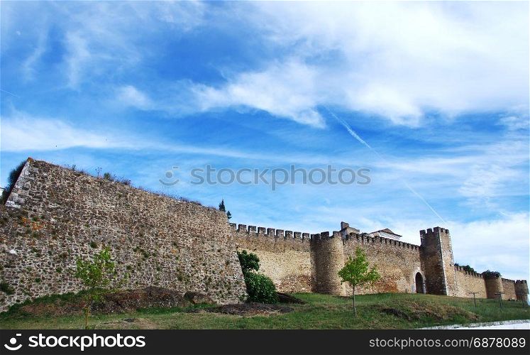 walls of Estremoz castle, south of Portugal