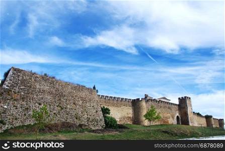 walls of Estremoz castle, south of Portugal