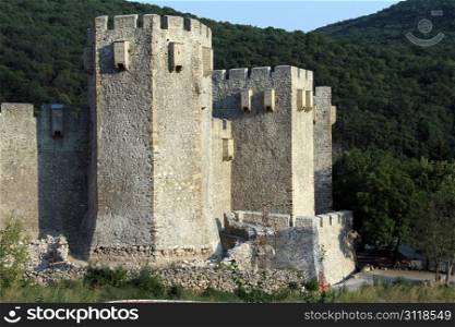 Walls of monastery Manasdija near Despotovats, serbia