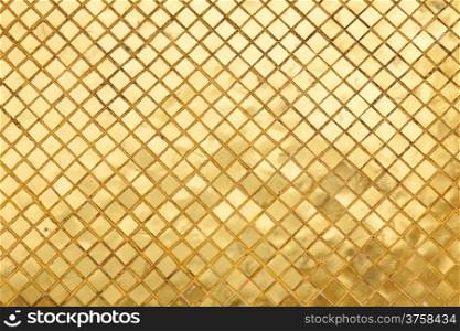 Walls of the pagoda are golden. A small square.