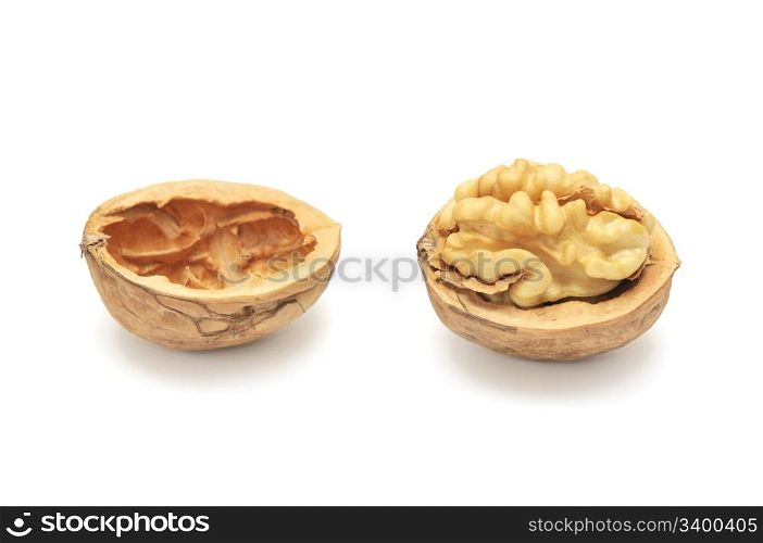 walnut isolated on a white
