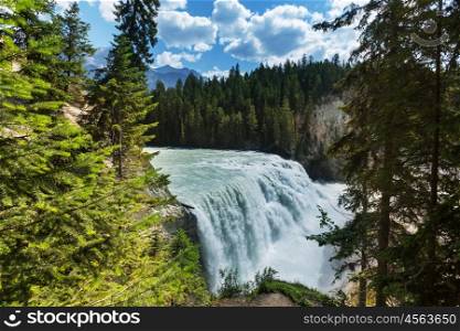 Wapta Falls in Yoho National Park in British Columbia, Canada.