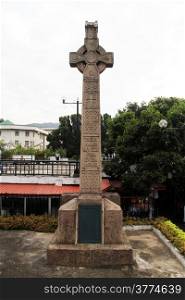 War memorial on the street in Kandy, Sri Lanka