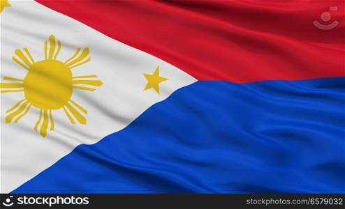 War The Philippines Flag, Closeup View. Philippines War Flag Closeup