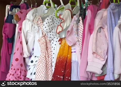 Wardrobe with child clothes