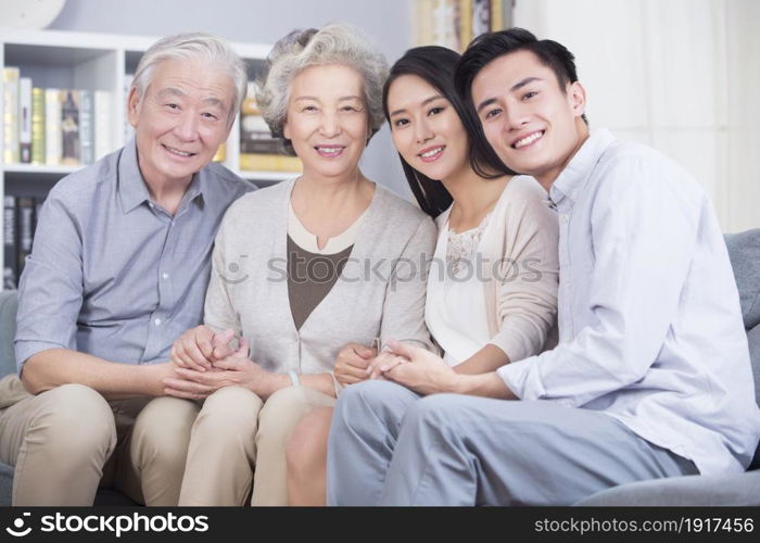 Warm family photo