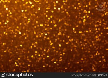 Warm golden lights bokeh abstract background