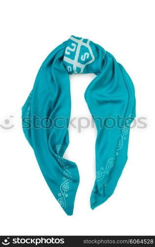 Warm scarf isolated on the white background