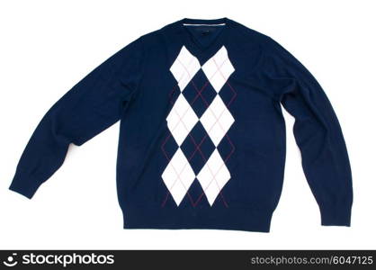 Warm sweater isolated on the white background