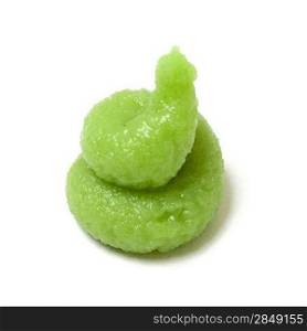 Wasabi isolated on a white background