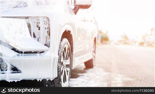 Wash the car with cleaning liquid to kill germs.