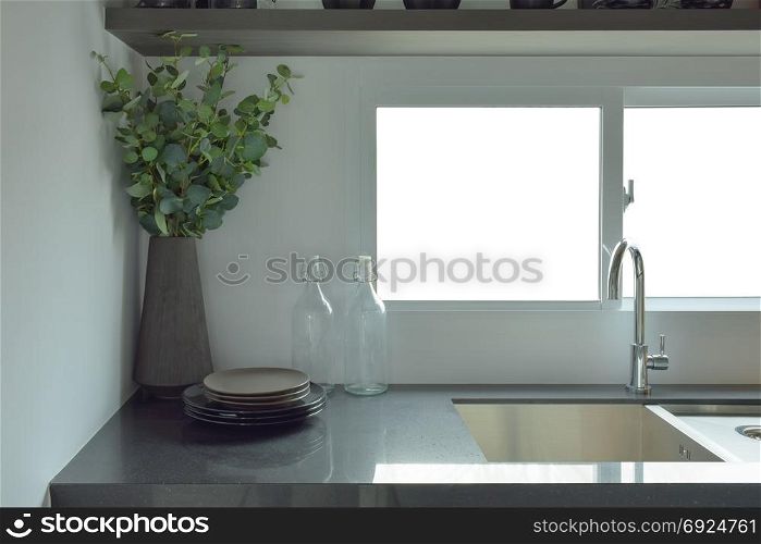 Washing area in the kitchen