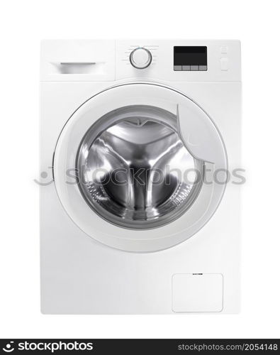 Washing machine isolated on white background. Washing machine isolated