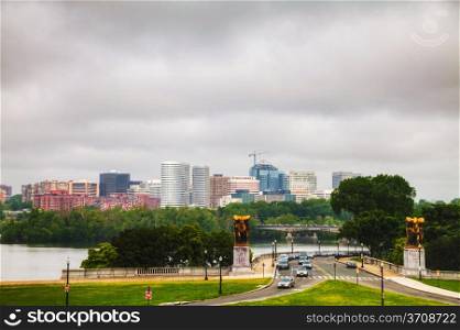Washington, DC cityscape in the morning