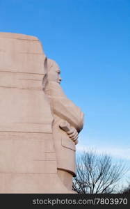 Washington, DC - February 13: Monument to Dr Martin Luther King on February 13, 2012. Government agreed on Feb 12 to change the Drum Major words on the statue
