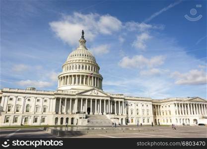 Washington, DC, USA, october 31, 2016: United States Capitol Building east facade