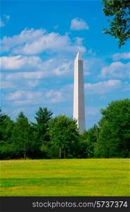Washington Monument from meadow District of Columbia USA