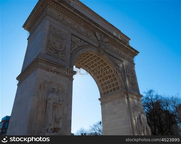 Washington Square. famous arch at the Washington Square in NYC