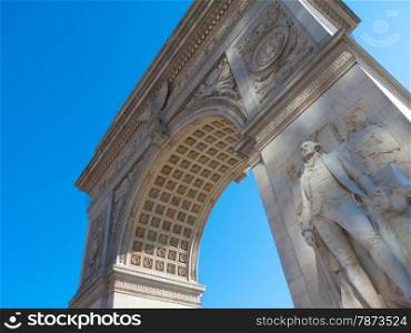 Washington Square. famous arch at the Washington Square in NYC