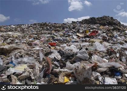 Waste at landfill site