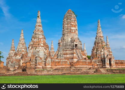 Wat Chaiwattanaram, the historical temple in Ayutthaya, Thailand