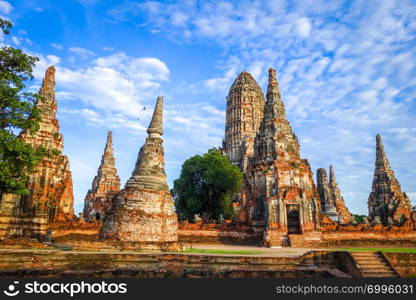 Wat Chaiwatthanaram buddhist temple in Ayutthaya, Thailand. Wat Chaiwatthanaram temple, Ayutthaya, Thailand