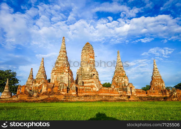 Wat Chaiwatthanaram buddhist temple in Ayutthaya, Thailand. Wat Chaiwatthanaram temple, Ayutthaya, Thailand