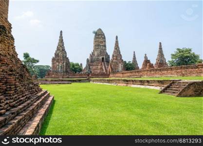 Wat Chaiwatthanaram is ancient buddhist temple, famous and major tourist attraction religious of Ayutthaya Historical Park in Phra Nakhon Si Ayutthaya Province, Thailand&#xA;