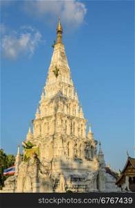 Wat Chedi Liam or Wat Ku Kham in the ancient Thai city of Wiang Kum Kam, Thailand