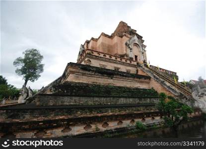 Wat Chediluang in the Chiang Mai Thailand