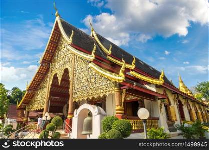Wat Chiang man - Buddhists temple in Chiang Mai, Thailand in a summer day