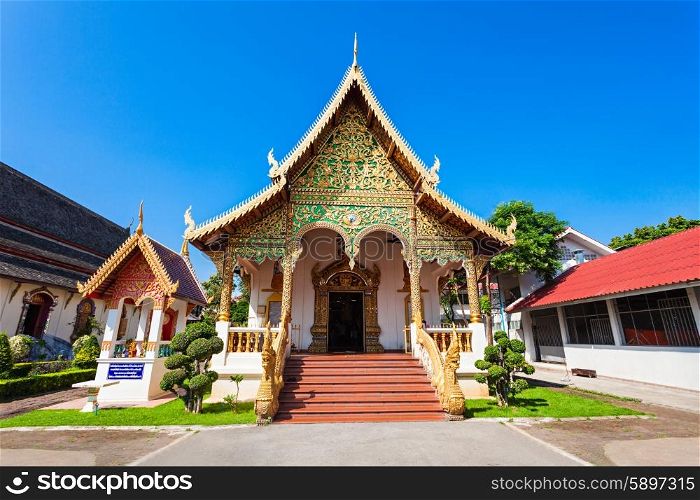 Wat Chiang Man is a Buddhist temple inside the old city of Chiang Mai, Thailand
