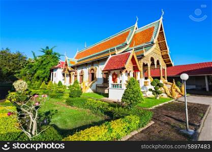 Wat Chiang Man is a Buddhist temple inside the old city of Chiang Mai, Thailand