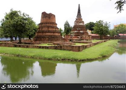 Wat Hasdavas on the island in Ayutthaya, Thailand