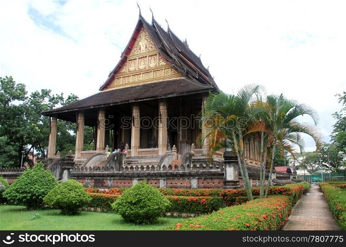 Wat Haw Phra Kaew in Vientiane, Laos