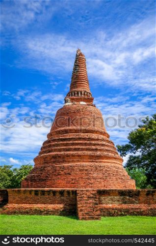 Wat Lokaya Sutharam temple in Ayutthaya, Thailand. Wat Lokaya Sutharam temple, Ayutthaya, Thailand