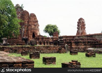 Wat Mahathat in Ayuthaya in central Thailand