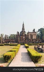 Wat Mahathat in the Sukhothai historical park, Thailand