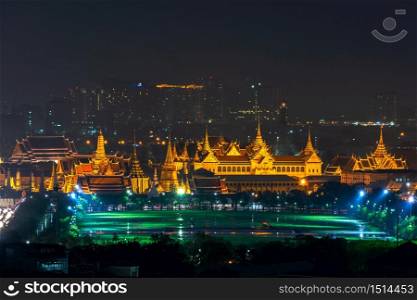 Wat phra kaew and grand palace in bangkok, Thailand.