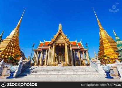Wat Phra Kaew (Temple of the Emerald Buddha) is regarded as the most sacred Buddhist temple in Thailand
