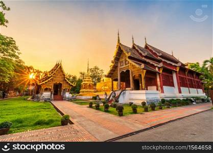 Wat Phra Singh is a Buddhist temple is a major tourist attraction in Chiang Mai Northern Thailand.Travels in Southeast Asia.