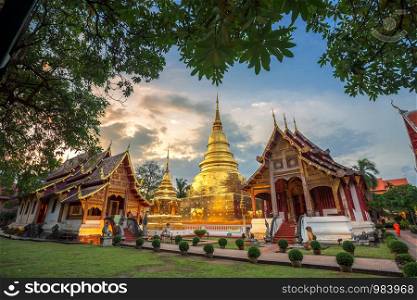 Wat Phra Singh is a Buddhist temple is a major tourist attraction in Chiang Mai,Thailand.