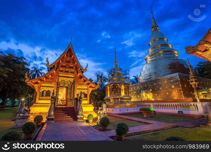 Wat Phra Singh is a Buddhist temple is a major tourist attraction in Chiang Mai,Thailand.