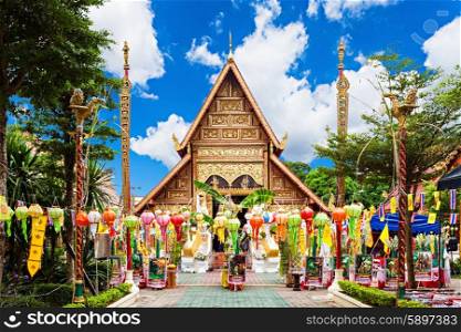 Wat Phra Singh is a buddhist temple located in Chiang Rai, northern Thailand