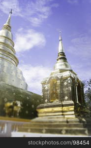 Wat Phra Singh Temple Chiang Mai Thailand, stock photo