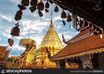 Wat Phra That Doi Suthep is tourist attraction Temple in of Chiang Mai.
