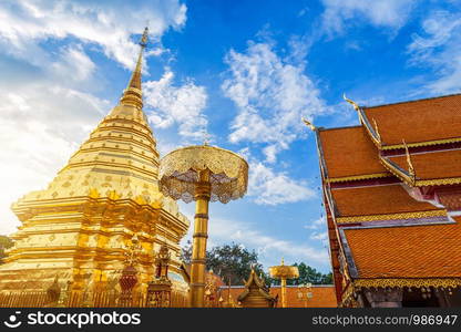 Wat Phra That Doi Suthep is tourist attraction Temple in of Chiang Mai.