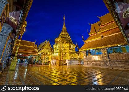 Wat Phra That Doi Suthep is tourist attraction Temple in of Chiang Mai,Thailand.