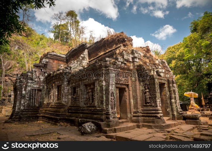 Wat Phu is the UNESCO world heritage site in Champasak, Southern Laos